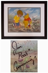 Disney Limited Edition Sericel of Two Hero Party From Winnie the Pooh & the Blustery Day -- Signed by the Actor Who Voiced Winnie the Pooh